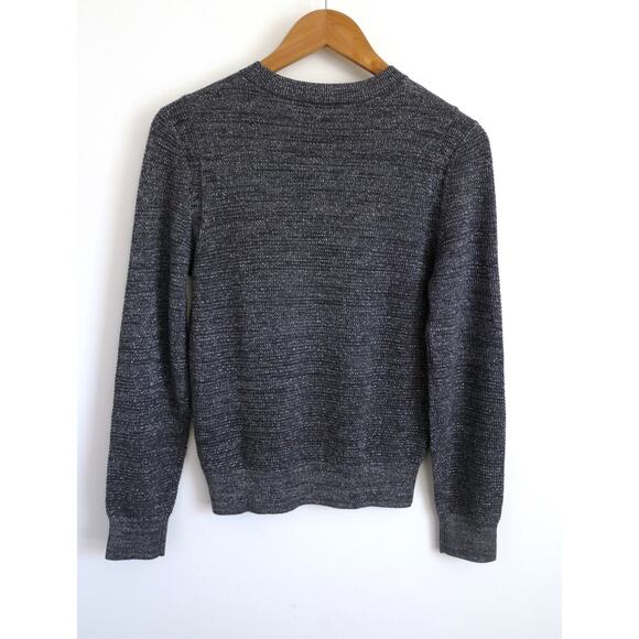 A.P.C. France Rivage Wool Metallic Gunmetal Sweater Knit Top SSENSE XS $245 - Picture 6 of 9